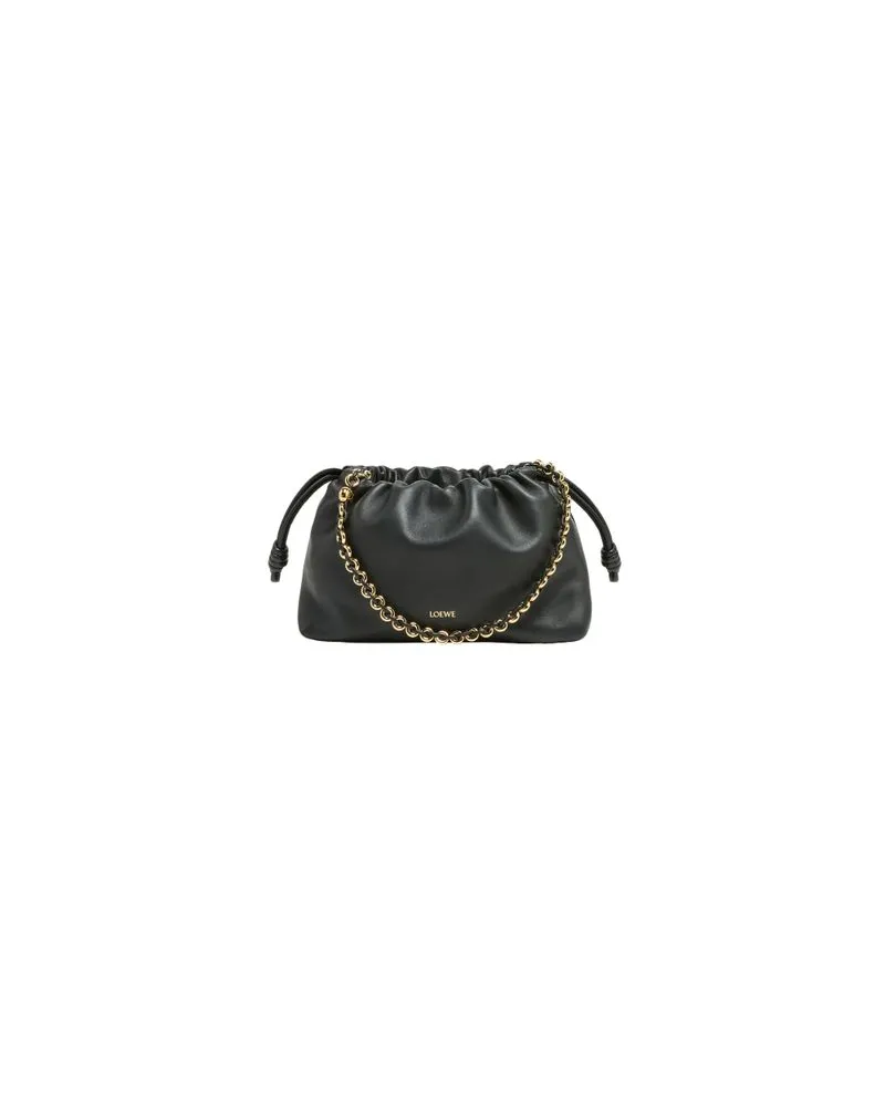 Loewe Leather Flamenco Purse Black