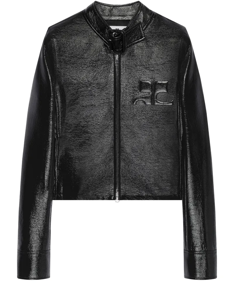 Courrèges Vinyljacke mit Reißverschluss City 