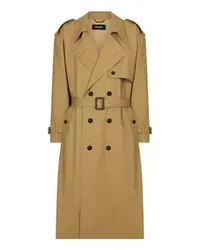 Dolce & Gabbana Zweireihiger Trenchcoat Beige