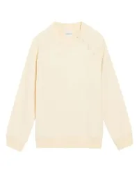 Claudie Pierlot Sweatshirt mit Knopfbesatz White