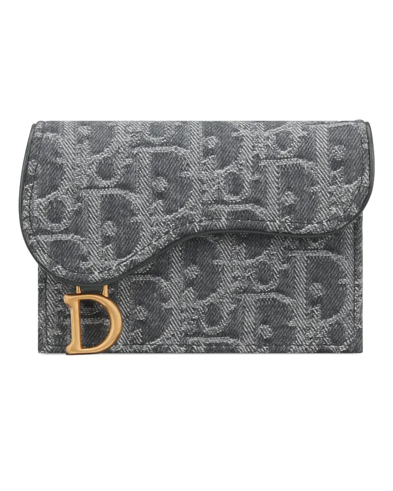 Dior Saddle Bloom Kartenetui Grey