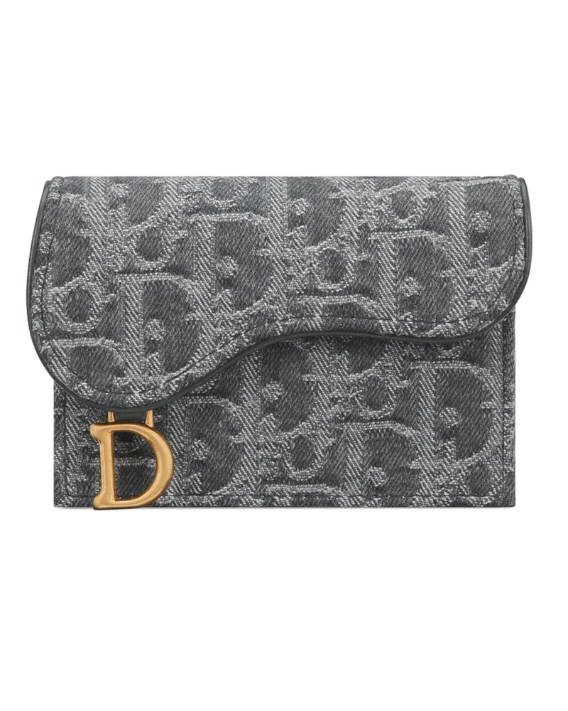 Dior Saddle Bloom Kartenetui Grey