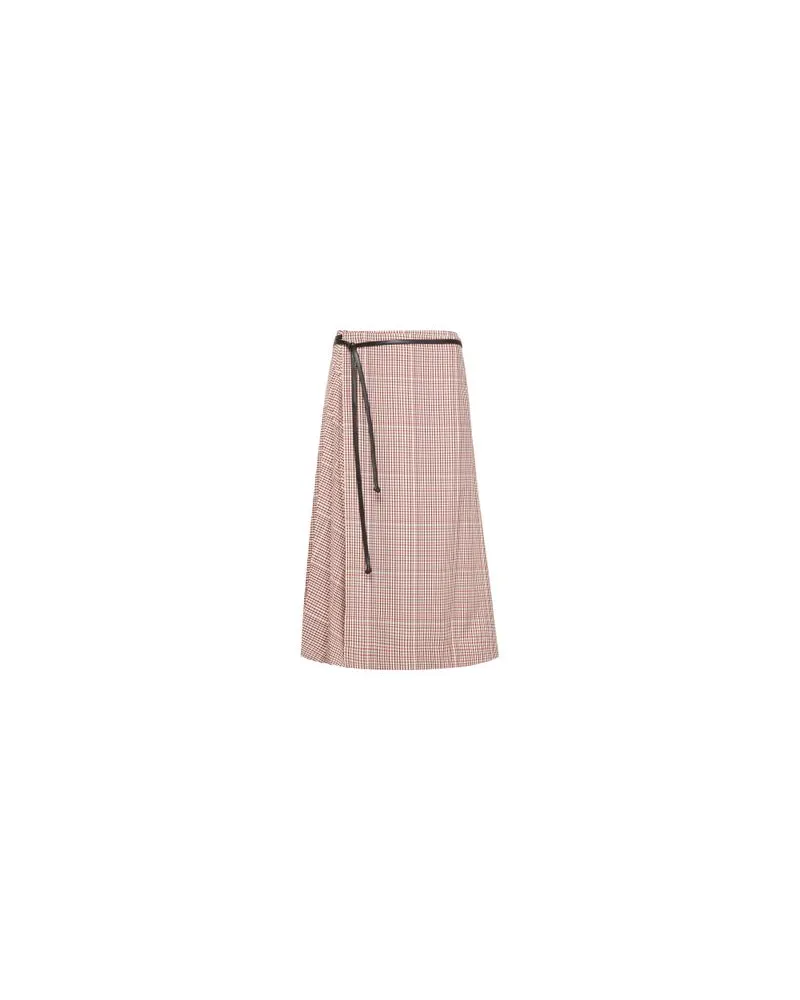 Bottega Veneta Chequered cotton skirt Beige