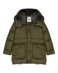 Yves Salomon 3/4-Daunenjacke Green