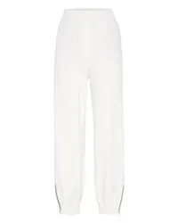 Brunello Cucinelli Track-Hose White