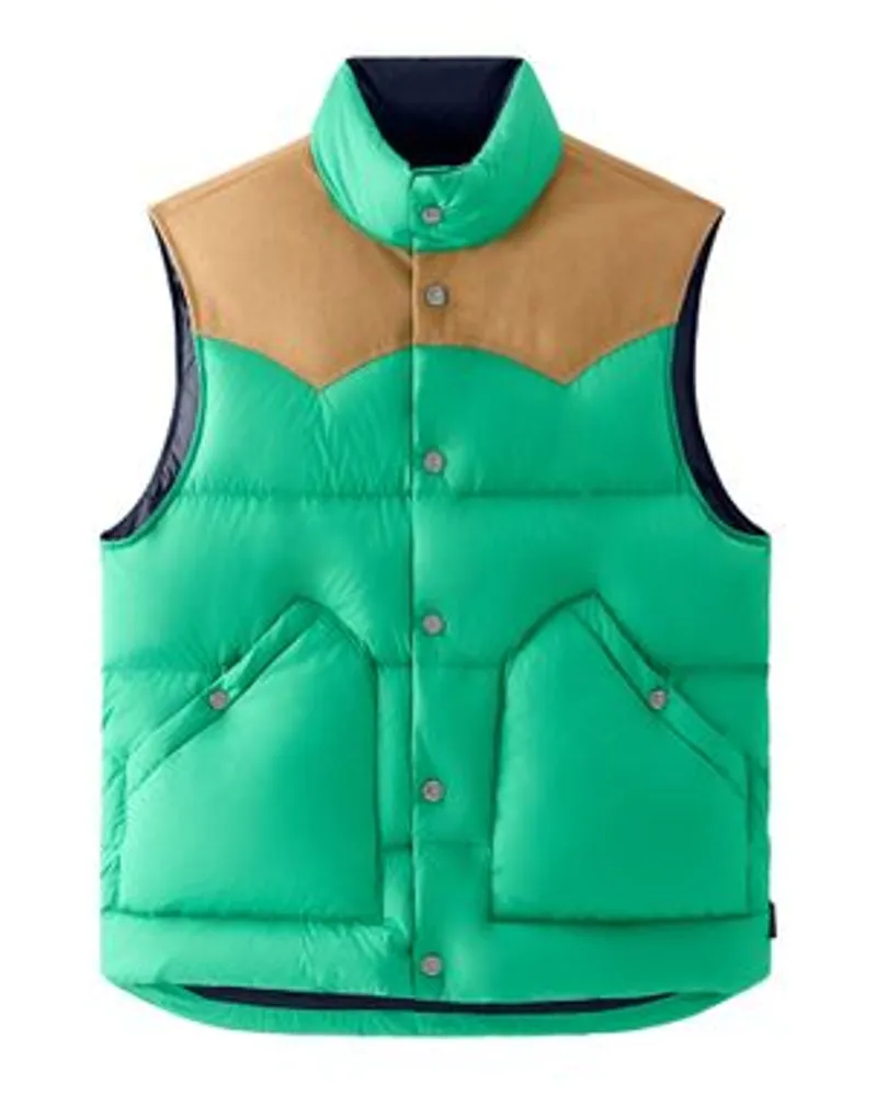 Woolrich Gepolsterte Western-Weste Green