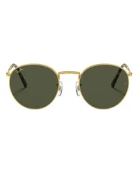 Ray Ban Panto-Sonnenbrille New Round Gold