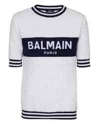 Balmain Kurzärmeliges T-Shirt White