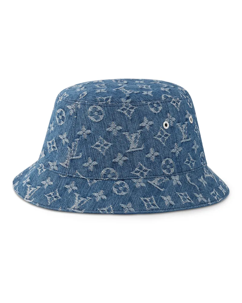 Louis Vuitton Monogram Essential Bucket Hut Blue