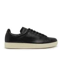 Tom Ford Leder-Sneakers Black