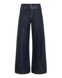 Karl Lagerfeld Beschichte Jeans mit Weitem Bein Navy