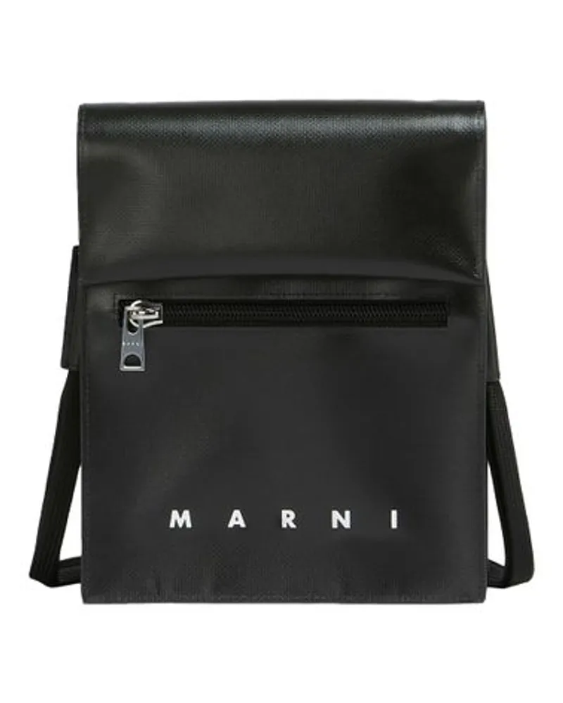 Marni Clutch mit Bindeband Black