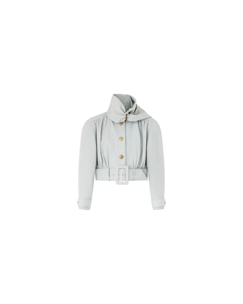 Chloé Lederjacke Grey