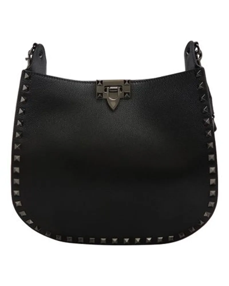 Valentino Garavani Hobo-Tasche Rockstud Black