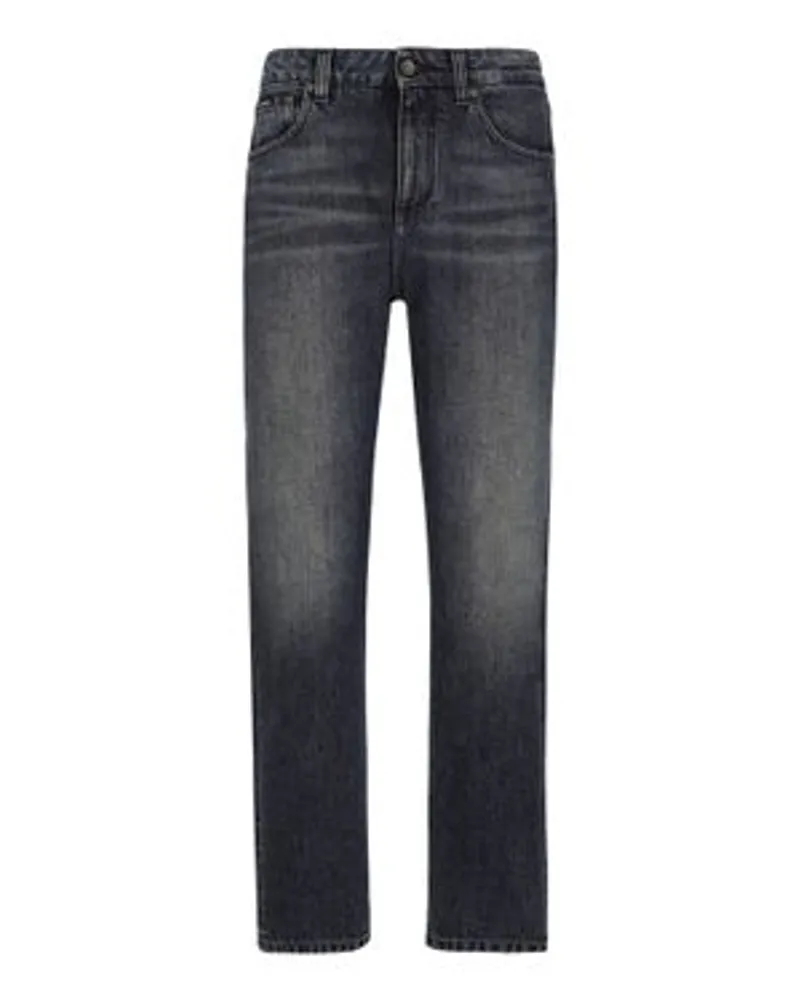 Dolce & Gabbana Boyfriend-Jeans Blue