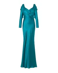 Alberta Ferretti Lange Kleid Blue