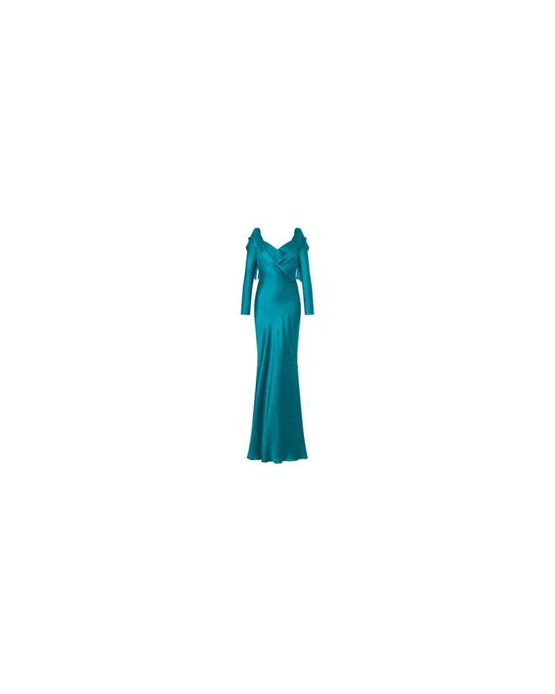 Alberta Ferretti Lange Kleid Blue