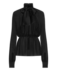 Dolce & Gabbana Chiffon-Bluse Black