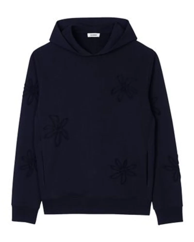 Sandro Hoodie mit Blumenmuster Black