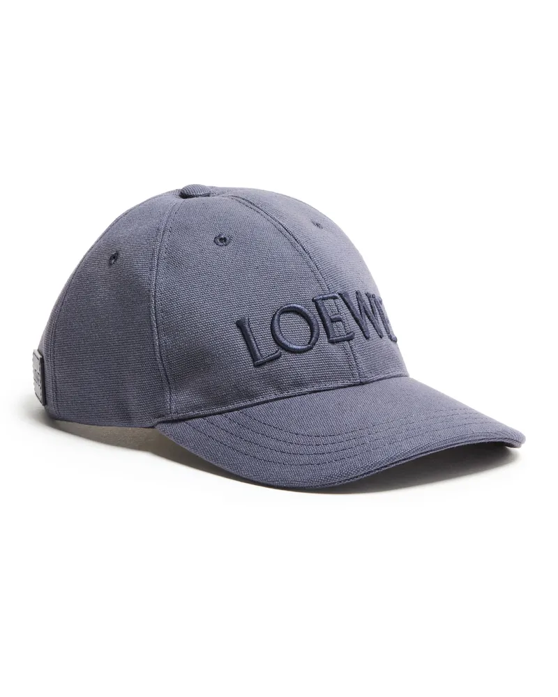 Loewe Cap aus Canvas Navy