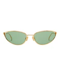 Bottega Veneta Sonnenbrille Cat Eye Gold