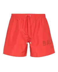 Balmain Badeshorts mit Printmotiv Balmain Paris Red