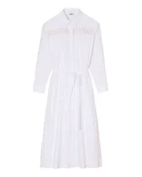 Sandro Langes Hemdblusenkleid White