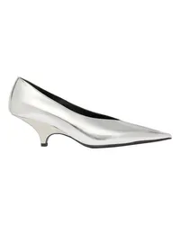 Totême Pumps mit Keilabsatz The Wedge-Heel Pumps Silver