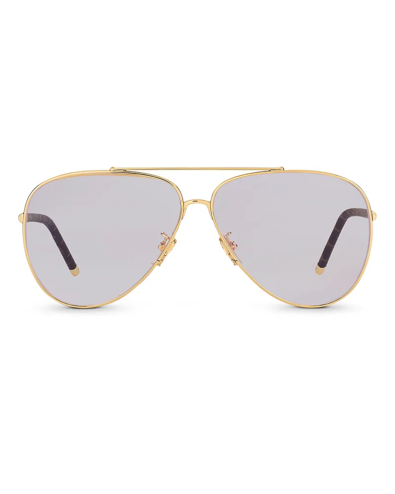 Louis Vuitton LV First Pilot Sonnenbrille Gold