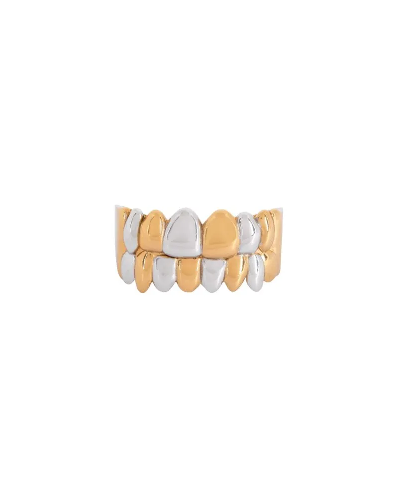 Balmain Doppelring In Grillz Optik Gold