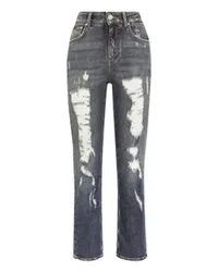 Dolce & Gabbana Boyfriend-Jeans mit Rissen Multicolor