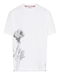 Thom Browne Kurzarm-T-Shirt Hector White