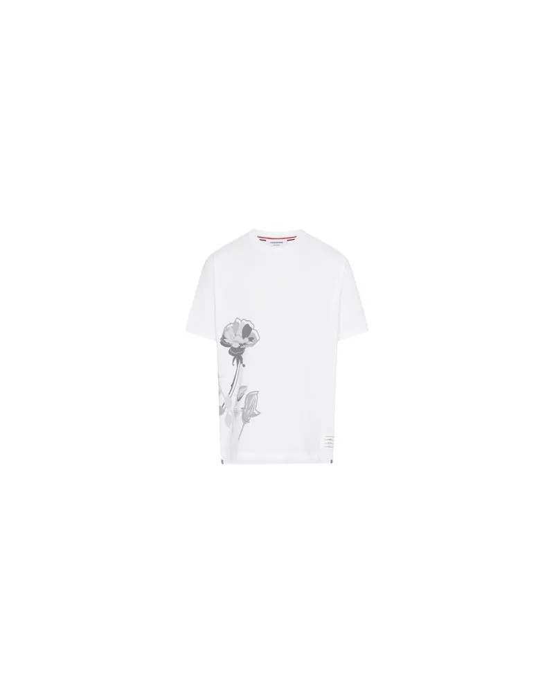 Thom Browne Kurzarm-T-Shirt Hector White