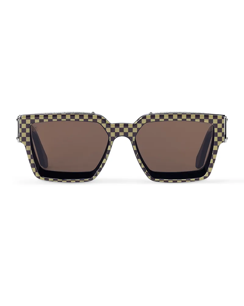 Louis Vuitton 1.1 Millionaires Damier Pop Sonnenbrille Black