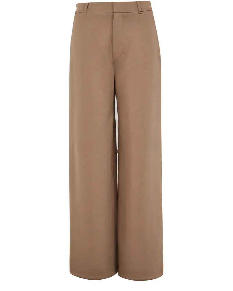 Max Mara Hose Merlot mit weitem Bein 