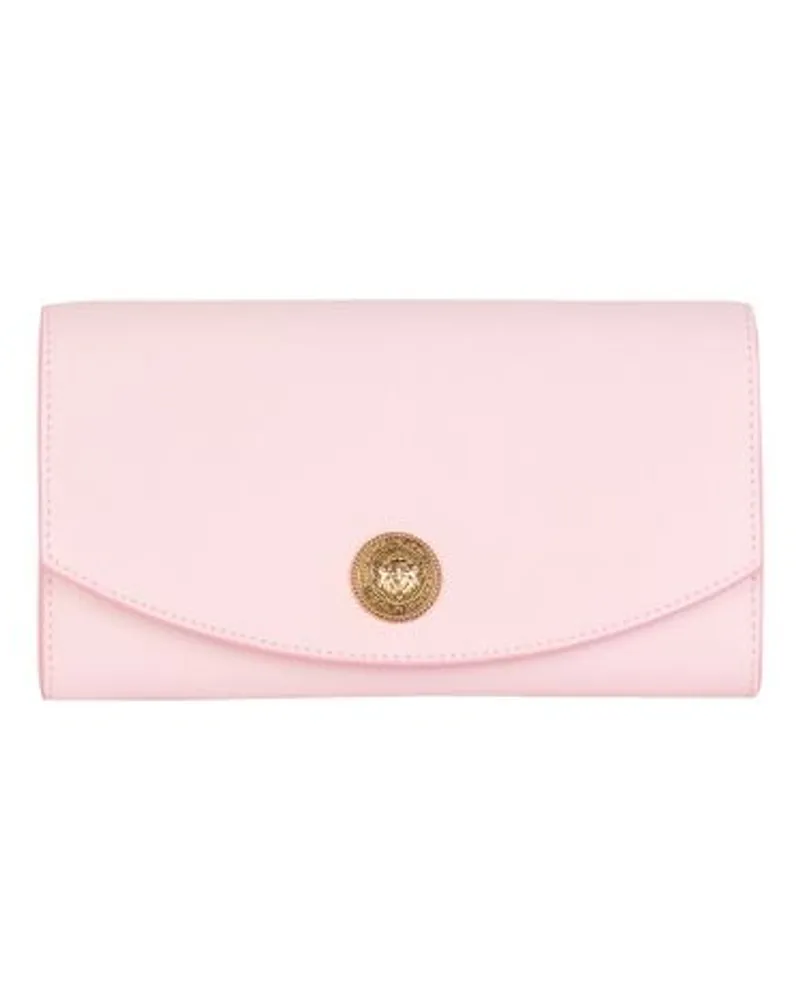 Balmain Clutch Emblème Pink