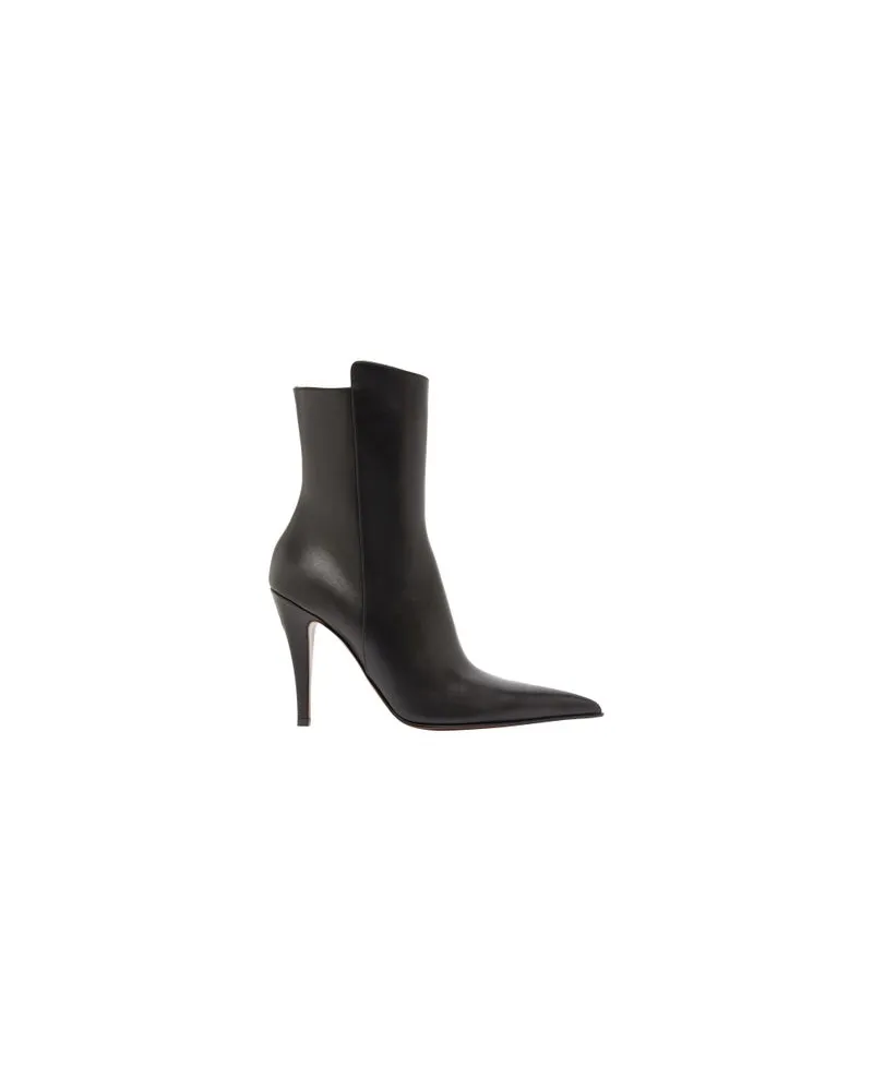 Alexander McQueen Lederstiefel Birdee Black