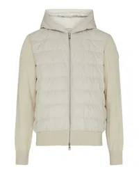 Moncler Jacke im Materialmix Off-white