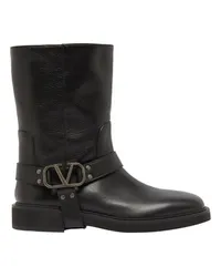 Valentino Garavani Bikerboots Vlogo Signature Black