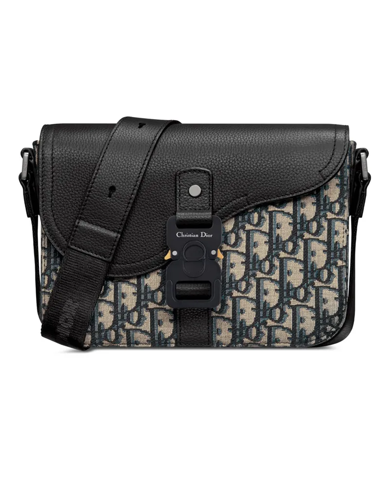 Dior Kleine Saddle Messenger Tasche mit Umschlagklappe 
