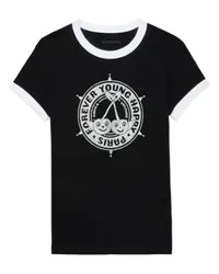 Zadig & Voltaire T-Shirt mit Strass Walk Blason Black