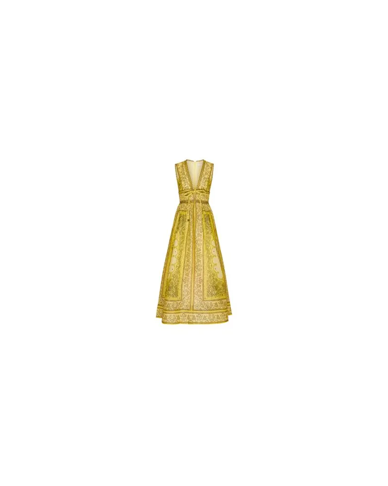 Zimmermann Langes Schleifen-Kleid Matchmaker Yellow