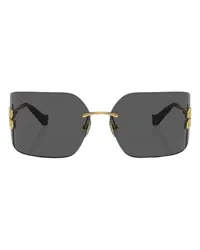 Miu Miu Irregular-Sonnenbrille MU 54YS Gold