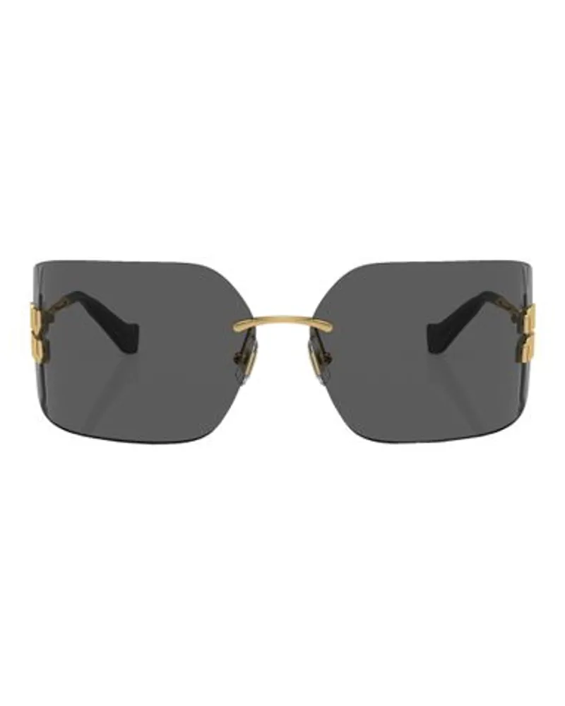 Miu Miu Irregular Sonnenbrille Mu 54ys Gold