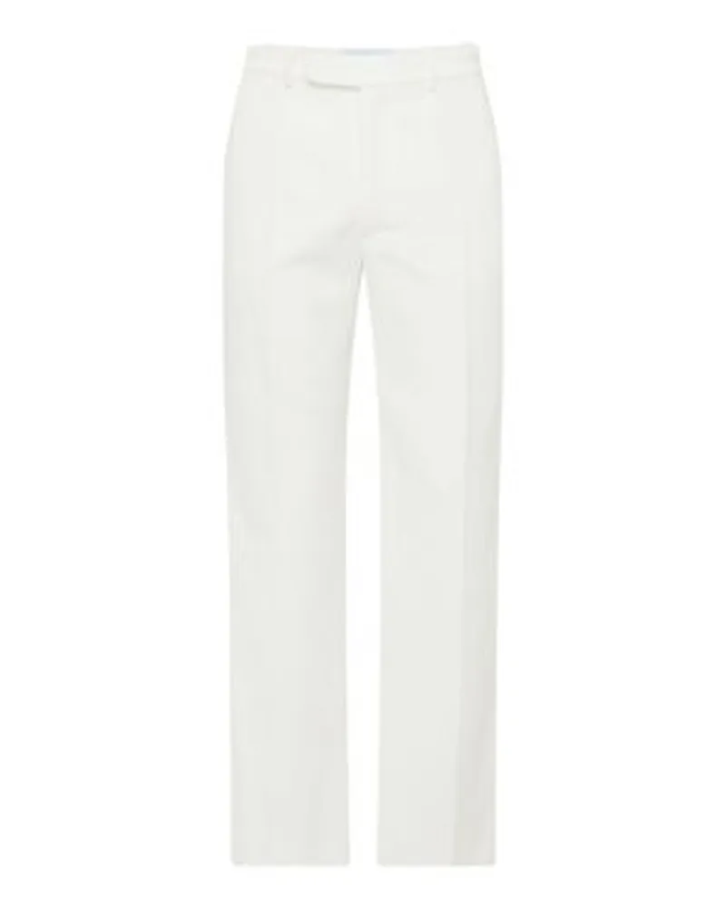 Casablanca Paris Gerade geschnittene Hose White