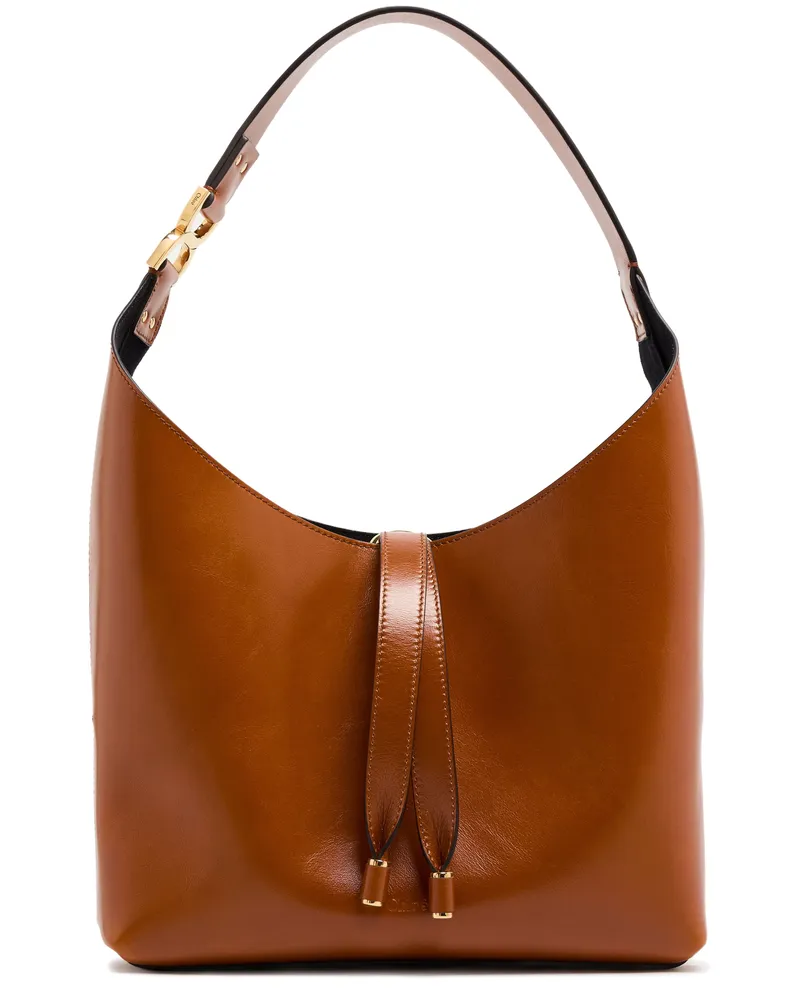 Chloé Kleine Hobo-Tasche Marcie aus Glanzleder 