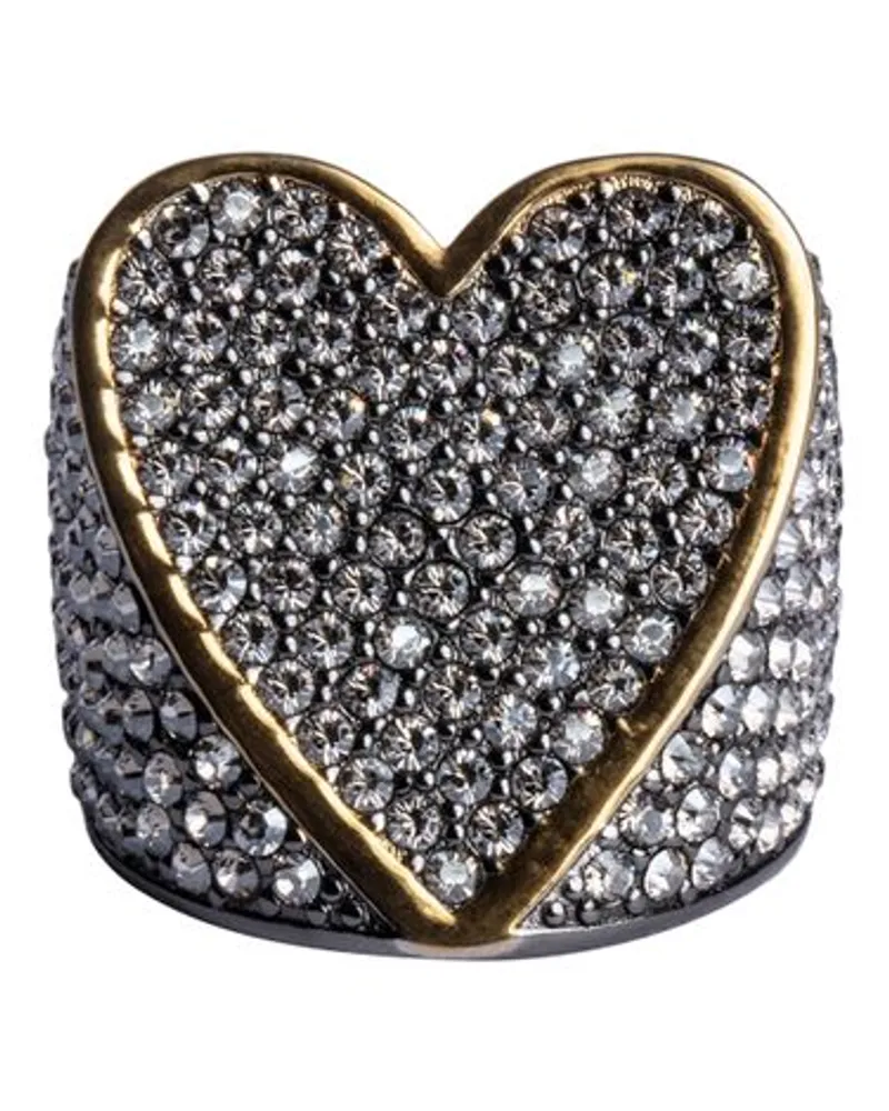 Zadig & Voltaire Ring Idol Strass Black