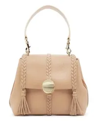 Chloé Kleine weiche Umhängetasche Penelope Beige