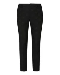 Dolce & Gabbana Jacquard-Hose Black