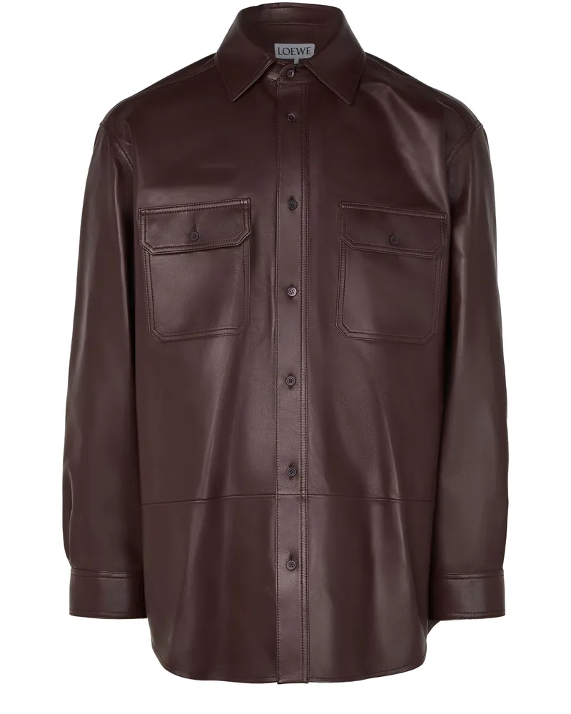 Loewe Hemdjacke aus Nappaleder 